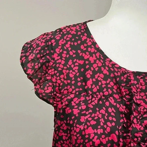 Jacob Sleeveless Ruffled  Pleats Pattern Blouse - Picture 5 of 16